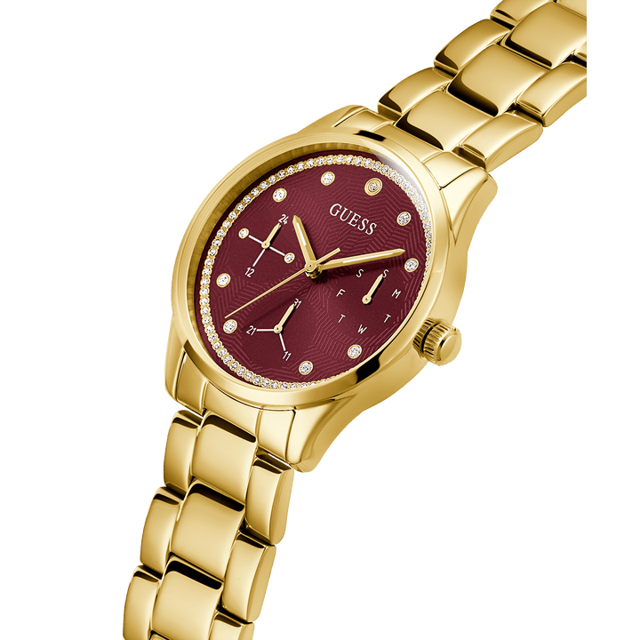 GUESS Ladies Gold Tone Multi-Function Watch