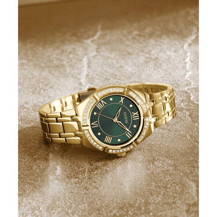 GUESS Ladies Gold Tone Analog Watch