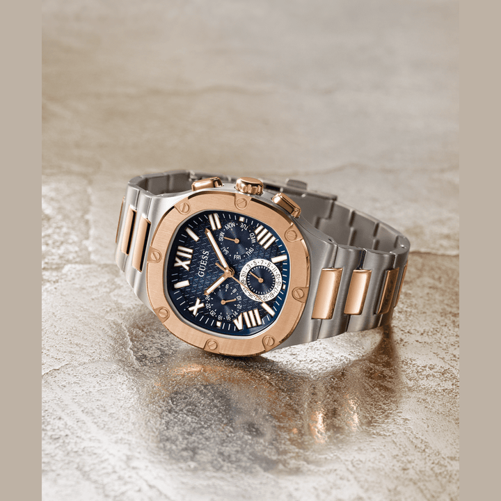 GUESS Mens 2-Tone Multi-Function Watch