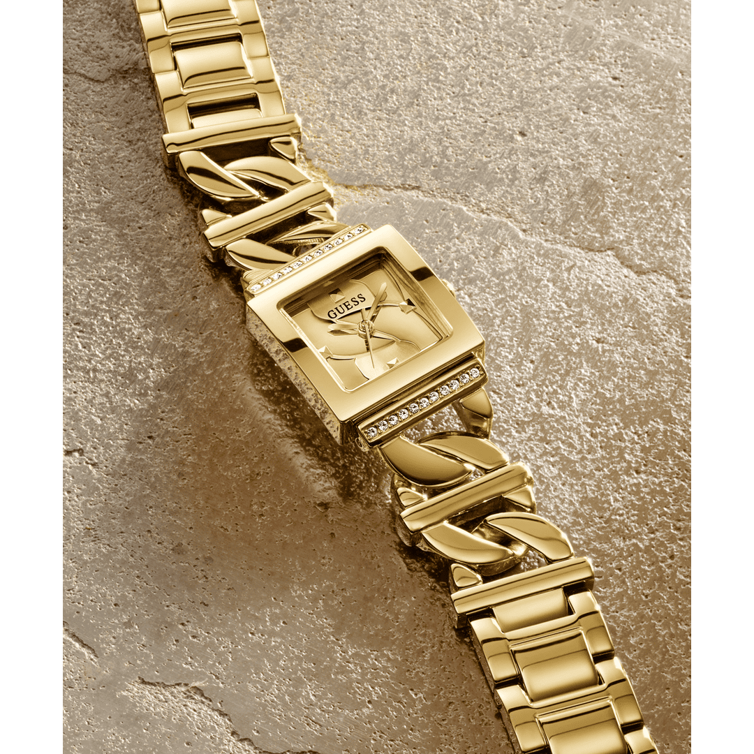 GUESS Ladies Gold Tone Analog Watch