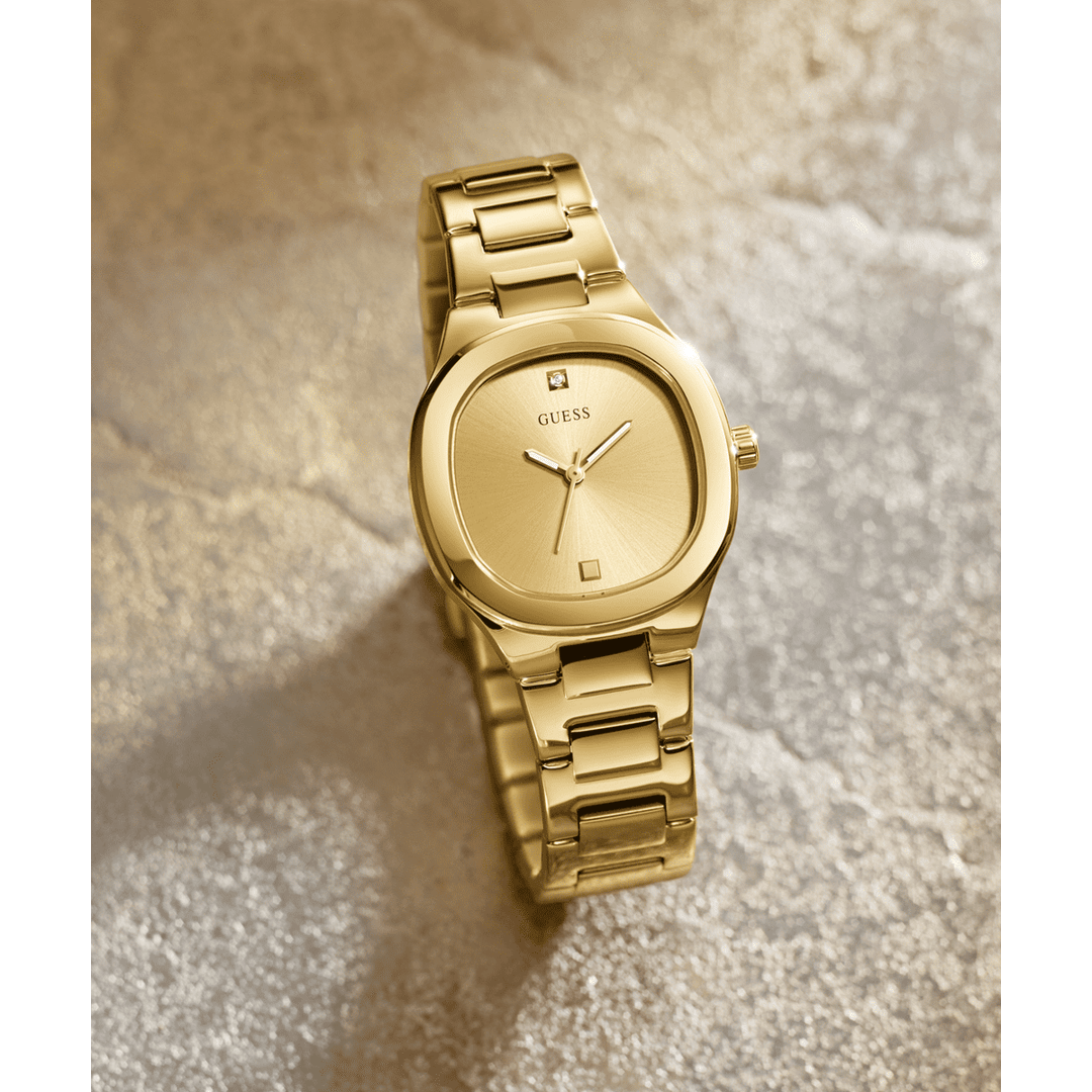 GUESS Ladies Gold Tone Analog Watch