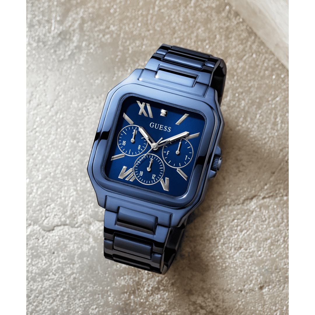 GUESS Mens Blue Multi-Function Watch