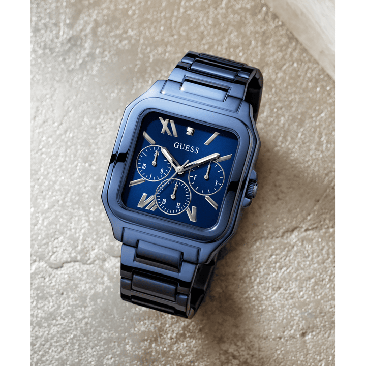 GUESS Mens Blue Multi-Function Watch