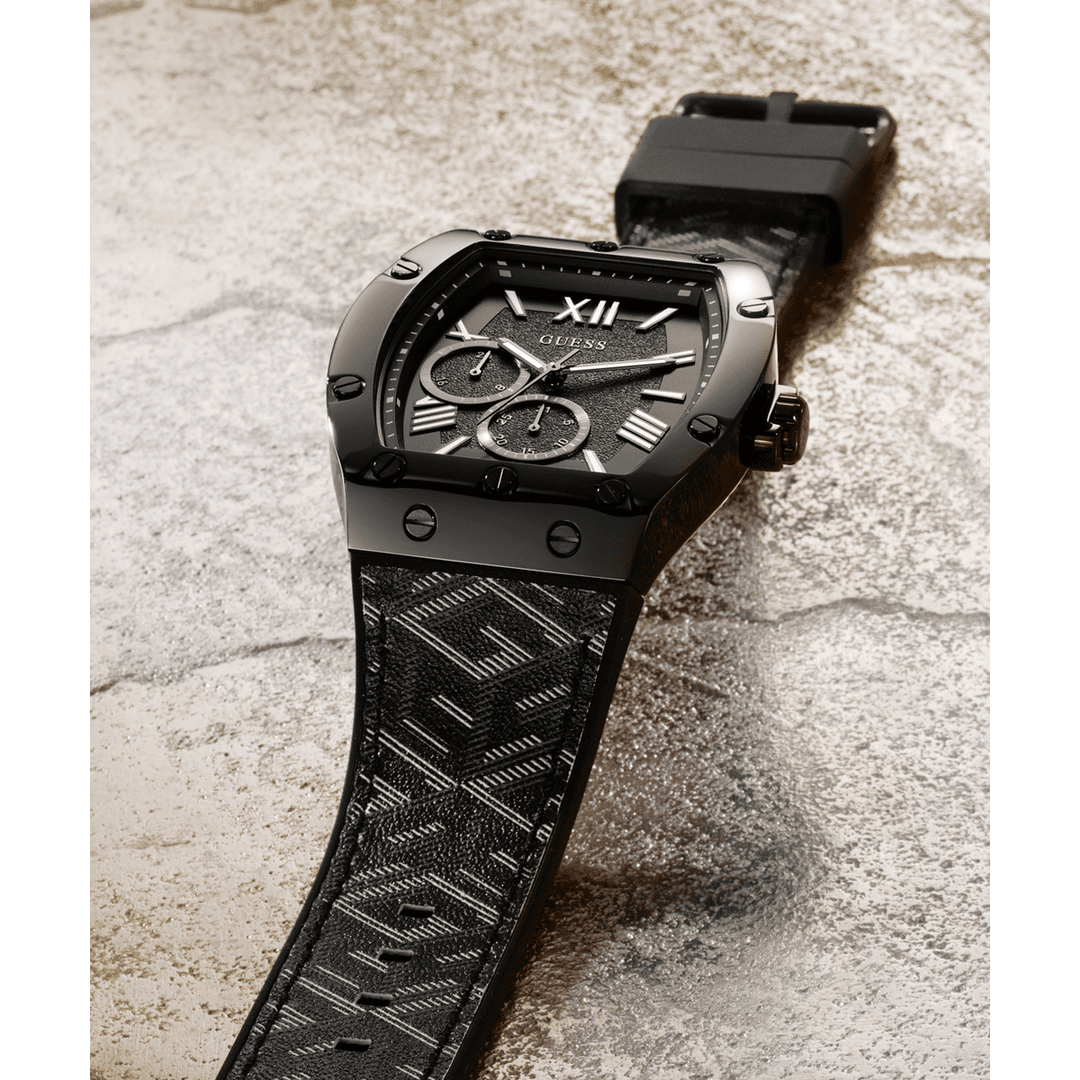 GUESS Mens Black Multi-Function Watch
