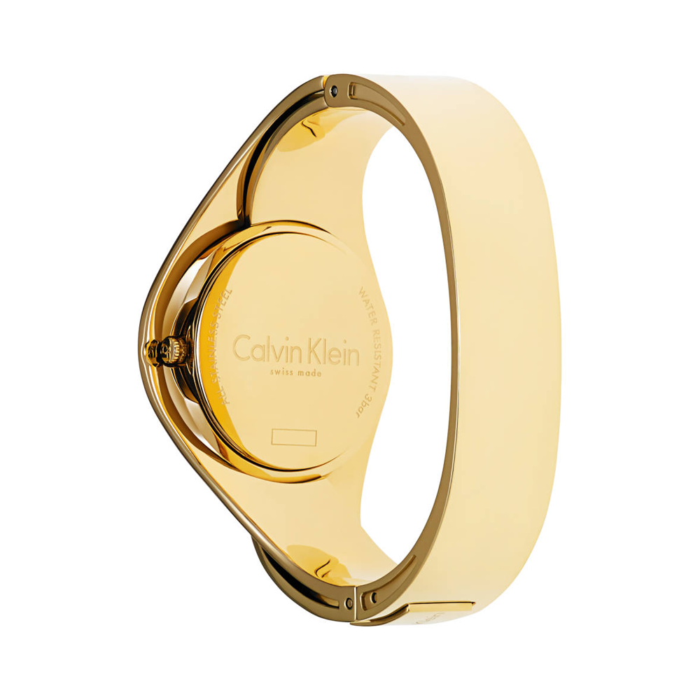 Buy Calvin Klein Hook Stainless Steel and Rose Gold Plated Bangle Online