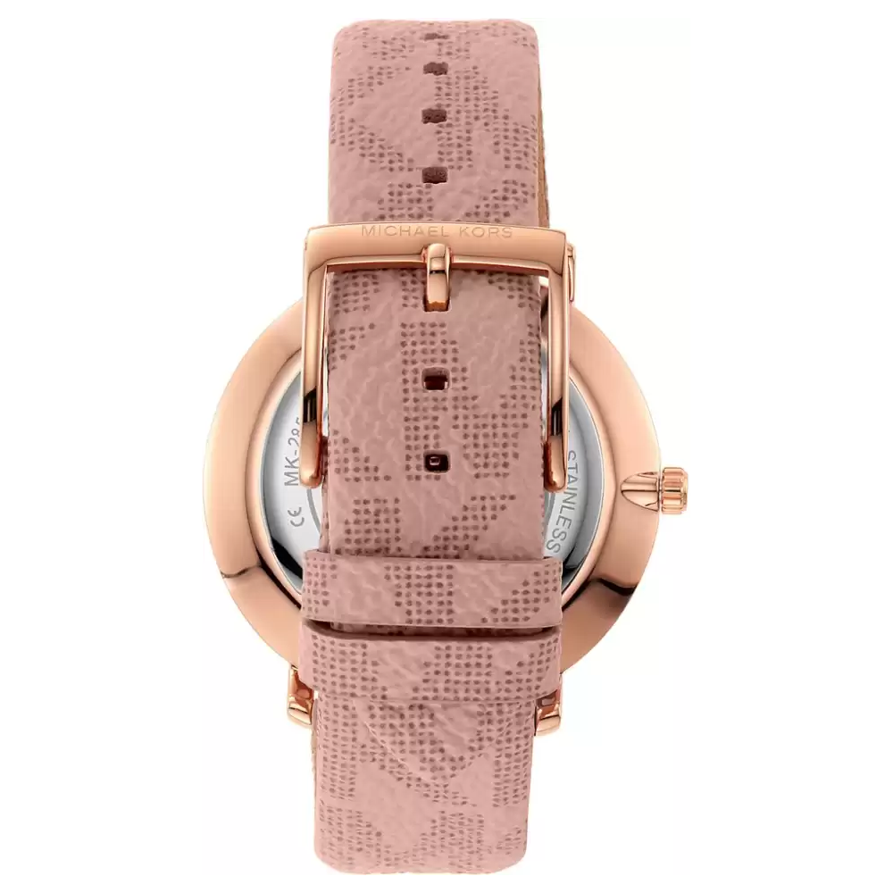 Michael Kors Women Leather Pyper Wrist Watch MK2859