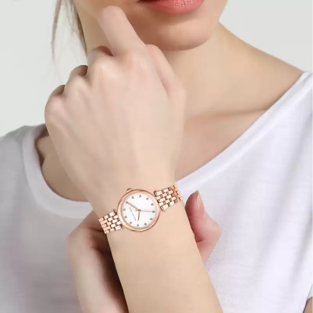 Michael Kors Women Stainless Steel Darci Wrist Watch MK4568