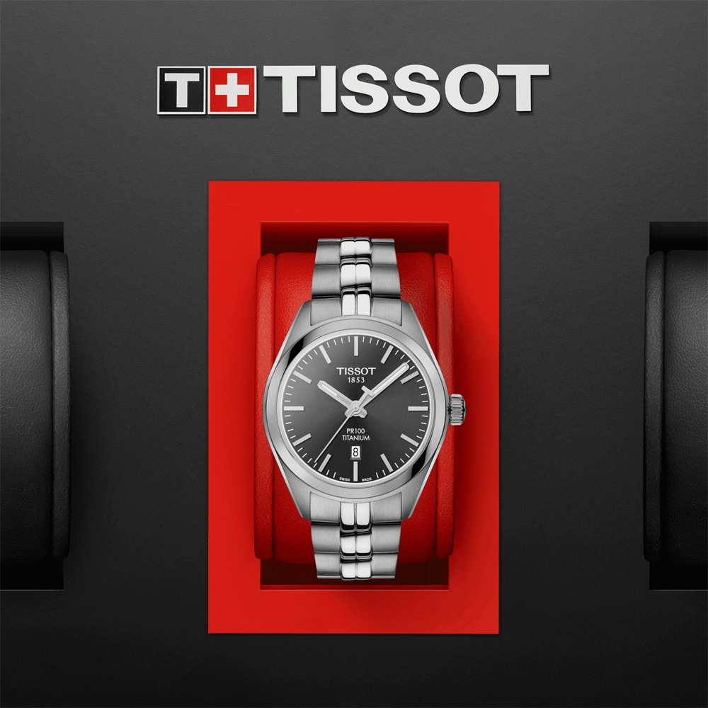 Tissot PR 100 Titanium Quartz Lady T1012104406100 Women Watch