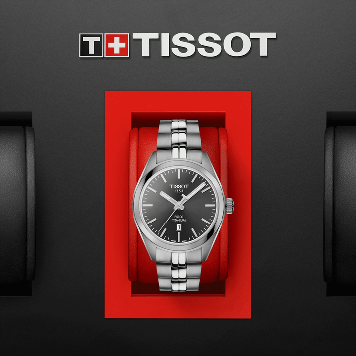Tissot PR 100 Titanium Quartz Lady T1012104406100 Women Watch