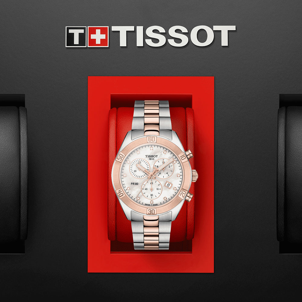 Tissot PR 100 Sport Chic Chronograph T1019172211600 Women Watch