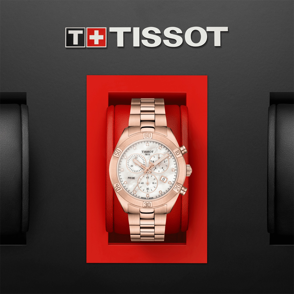 Tissot PR 100 Sport Chic Chronograph T1019173311600 Women Watch