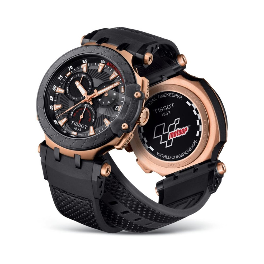 Tissot T-Race MotoGP Black Dial Chronograph Limited Edition Mens Watch w/  Helmet | eBay