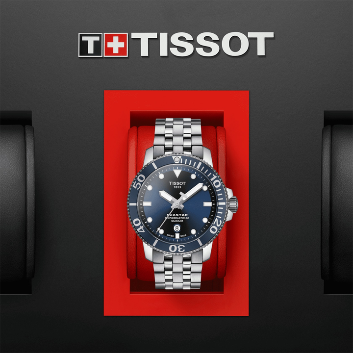 Tissot Seastar 1000 Powermatic 80 Silicium T1204071104101 Men Watch