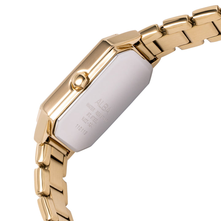 Alba AH7X22X1 Silver Patterned Ladies Watch