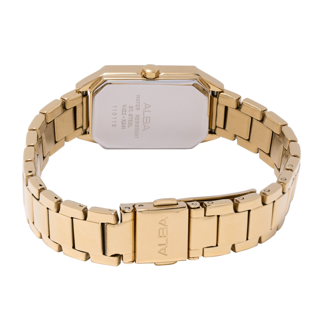 Alba AH7X22X1 Silver Patterned Ladies Watch