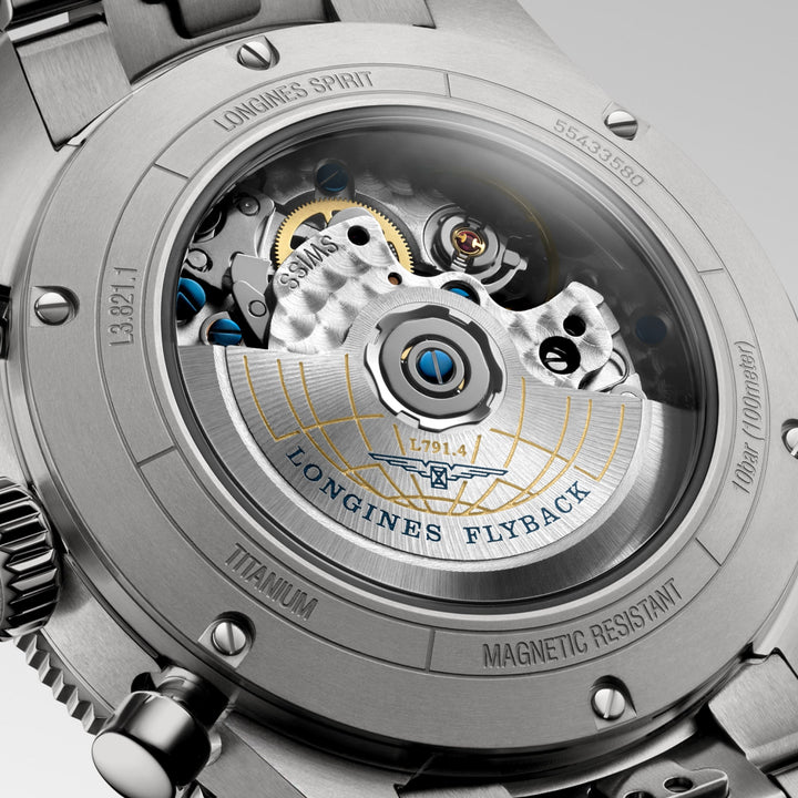 Longines LONGINES SPIRIT FLYBACK TITANIUM L3.821.1.53.6